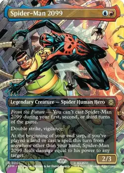 x1 Spider-Man 2099 (0205) - Borderless R MTG Marvel's Spider-Man M/NM, English - Image 1