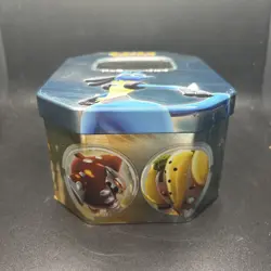 TIN ONLY Empty Pokemon Diamond & Pearl Lucario Collector Card Metal Tin 2007 - Image 2