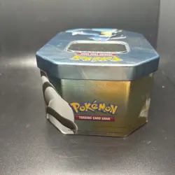TIN ONLY Empty Pokemon Diamond & Pearl Lucario Collector Card Metal Tin 2007 - Image 4