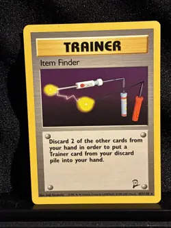 Item Finder 103/130 Base Set 2 Trainer Card Pokemon TCG NM - Image 1