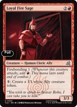 Loyal Fire Sage Foil 242 Avatar: The Last Airbender: Eternal-Legal NM EN - Image 1