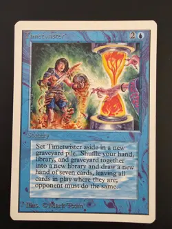 MTG Unlimited Timetwister - Lightly Played (LP) - Power 9 - Authentic - Image 1