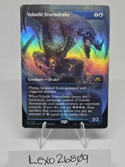 Volatile Stormdrake (Borderless) / Modern Horizons 3 MTG / FOIL - Image 1