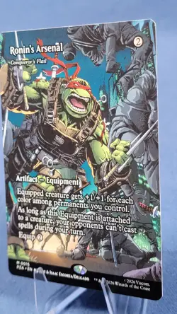 Ronin's Arsenal - Conqueror's Flail (Borderless) NM - MTG TMNT PZA #15 0015 8*A - Image 4