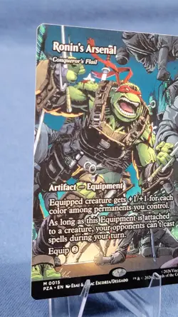 Ronin's Arsenal - Conqueror's Flail (Borderless) NM - MTG TMNT PZA #15 0015 8*A - Image 5
