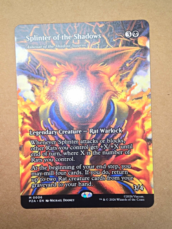 MTG PZA Splinter of the Shadows (Borderless) #6 NF NM/M - Image 1