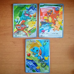KANTO Starters First Partner Illustration Collection Series 1 NM Pokemon TCG - Image 1