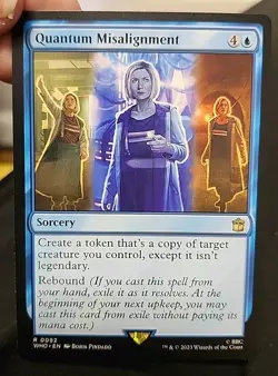 Quantum Misalignment 0052 Non Foil Rare Doctor Who Commander MTG Near Mint - Image 1