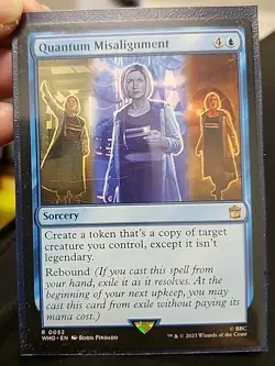 Quantum Misalignment 0052 Non Foil Rare Doctor Who Commander MTG Near Mint - Image 2