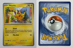 Pikachu 018/091 Common Paldean Fates Pokemon Near Mint - Image 1