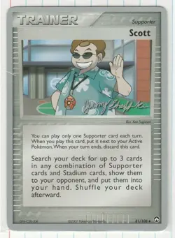2007 Pokemon Scott 81/108 World Champions Back Promo LP - Image 1