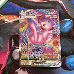 Pokemon TCG Mew Vmax Fusion Strike 269/264 Holo Secret Rare - Image 1