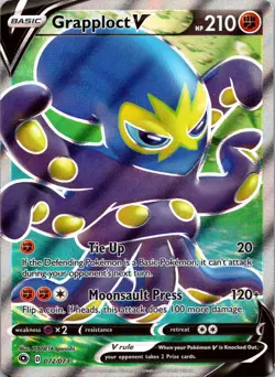 Grapploct V 072/073 Ultra Rare Champion's Path Pokemon Holo Near Mint - Image 1