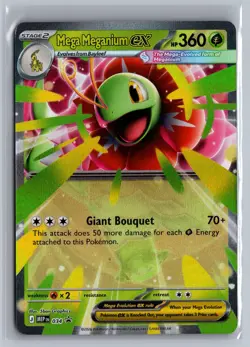 Mega Meganium ex 034 Holo Promo ME: Mega Evolution Promo Pokemon Near Mint - Image 1
