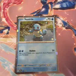 Squirtle (Cosmos Holo) 048 Promo Scarlet & Violet Promo Pokemon HD SWIRL FART NM - Image 1