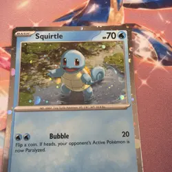 Squirtle (Cosmos Holo) 048 Promo Scarlet & Violet Promo Pokemon HD SWIRL FART NM - Image 2