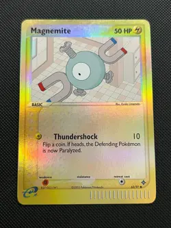 Magnemite 63/97 Common Dragon Pokemon Reverse Holo Moderately Played - Image 1