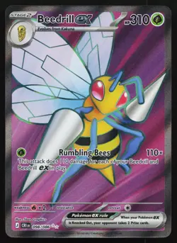 Beedrill ex 098/086 Chaos Rising POKEMON NM 2026 - Image 1