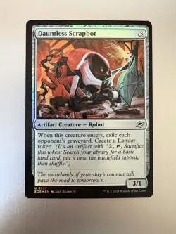 Dauntless Scrapbot - 237 - MTG: Edge of Eternities - Uncommon - FOIL - Image 1