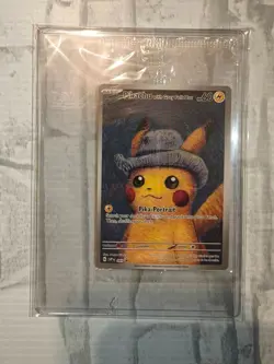 Pikachu With Grey Felt Hat Van Gogh Museum Pokemon SVPEN 085 PROMO JAPAN English - Image 1