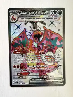 Charizard Ex 215/197 English - Obsidian Flames Ultra Rare - Pokemon- Near Mint - Image 3