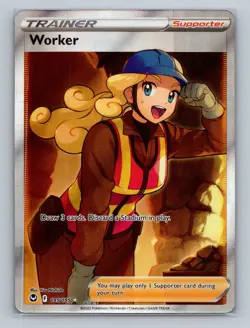Pokemon SWSH12: Silver Tempest #195/195 Worker (Full Art) - Image 1