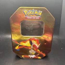 2007 Pokemon TCG Infernape LV. X Tin Empty - Image 1
