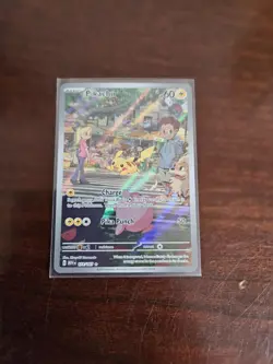 Pokemon Pikachu 173/165 Illustration Rare Holo 60 HP SV 151 Pokemon TCG - Image 2