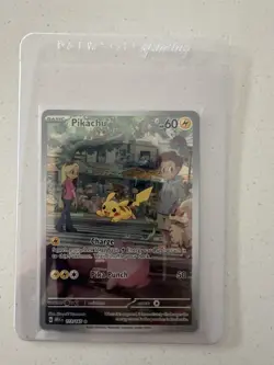 Pokemon TCG Pikachu 173/165 SV-151 Illustration Rare Holo EN 2023 60HP - Image 1