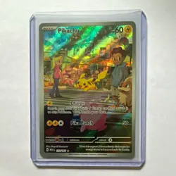 Pokemon TCG Pikachu 173/165 SV 151 Illustration Rare Holo English 2023 - Image 1