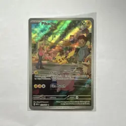 Pokemon TCG Pikachu 173/165 SV 151 Illustration Rare Holo English 2023 - Image 2