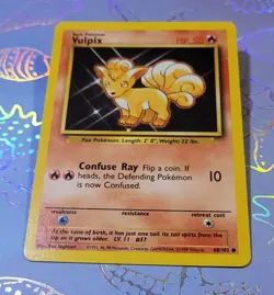 Vulpix 68/102 Base Set 1999 WOTC Pokemon Card NM - Image 3