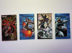 Vintage Yugioh Trading Card Game Cardboard Playmat Lot Of 4 Yu-Gi-Oh Play Mat - Image 1