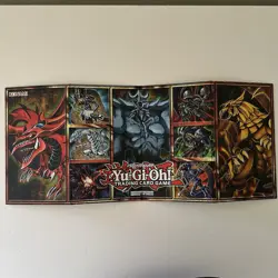 Vintage Yugioh Trading Card Game Cardboard Playmat Lot Of 4 Yu-Gi-Oh Play Mat - Image 2