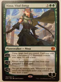 Nissa, Vital Force MTG Kaladesh Mythic Planeswalker NM (163/264) - Image 1