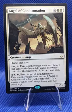 MTG Angel of Condemnation Hour of Devastation 003/199 Regular Rare - Image 1