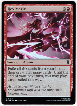 Hex Magic 0133 (FOIL) Marvel Super Heroes (MSH) MTG NM/M - Image 1