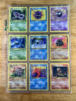 Pokemon Game 1999 Fossil 1st Edition Complete Commons/Uncommons #31-62 * NM/LP+ - Image 1