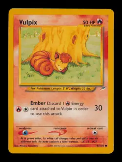 Vulpix 91/105 Neo Destiny Pokemon Unlimited - Image 1