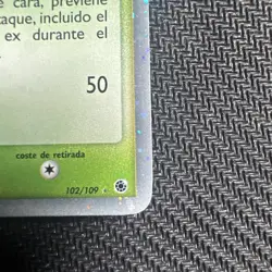 2004 Pokemon Spanish Ruby & Sapphire Scyther EX Holo 102/109 - Image 4