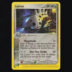 Lairon 37/109 Ruby & Sapphire Vintage Uncommon Pokemon TCG NM - Image 1