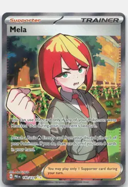 Mela 140/131 Holo Ultra Rare Prismatic Evolutions Pokemon Holo Near Mint - Image 1