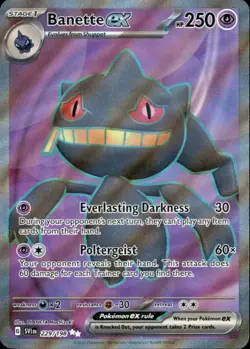 Banette ex 229/198 Ultra Rare Scarlet & Violet Pokemon Holo NM/LP - Image 1