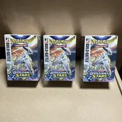 Pokemon TCG Brilliant Stars Build and Battle Box Factory Sealed - Lot of 3 Boxes - Image 1