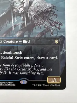 Baleful Strix (Borderless) Commander: Bloomburrow Regular - Image 4