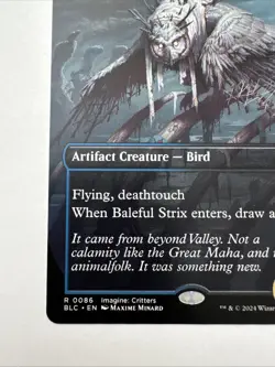 Baleful Strix (Borderless) Commander: Bloomburrow Regular - Image 5