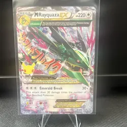 Pokemon TCG M Rayquaza EX Full Art Holo 76/108 25th anniversary - Image 1