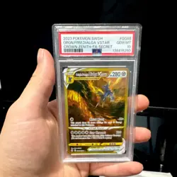 Pokemon Crown Zenith Galarian Gallery Origin Forme Dialga VSTAR GG68 PSA 10 - Image 1