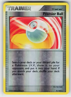 Premier Ball 91 Reverse Holo 100 UC Stormfront Pokemon Moderately Played - Image 1