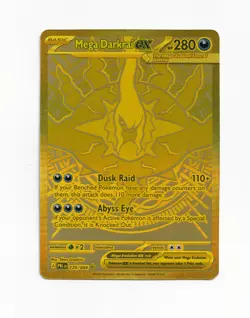 Mega Darkrai EX 120/084 Pokemon Pitch Black Full Art Gold Mega Hyper Rare 2026 - Image 1